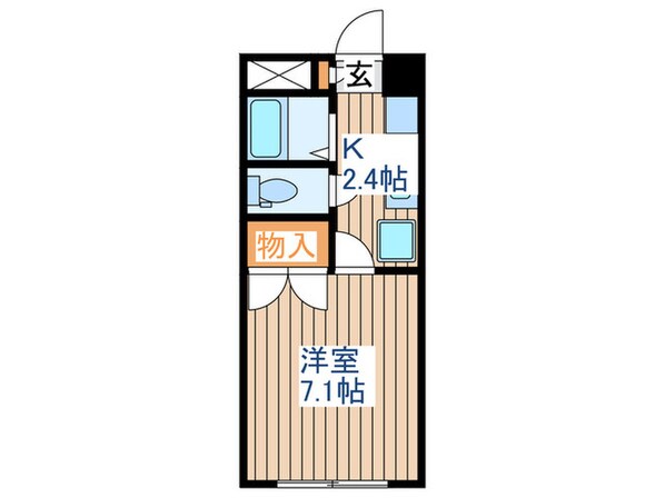 アリス川平第１の物件間取画像